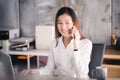 New generation business woman using smartphone,Asian woman are h