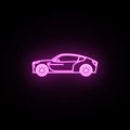 A new generation car neon icon. Simple thin line, outline vector of generation icons for ui and ux, website or mobile application Royalty Free Stock Photo