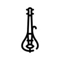 New generation electric violin line icon vector illustration