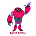 New Generation Robot Design Vector Illustration. Royalty Free Stock Photo