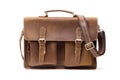 New Genuine Nubuck Leather Messenger Bag on iSolated White Background