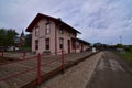 New glarus WI railroad depot visitor center along the sugar River trail