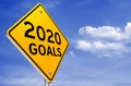 New goals for new year 2020 illustration Royalty Free Stock Photo