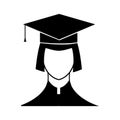 New graduate student icon Royalty Free Stock Photo