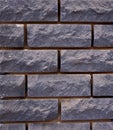 New gray brick wall. texture, pattern. close-up Royalty Free Stock Photo