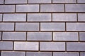 New gray brick wall. texture, pattern. close-up Royalty Free Stock Photo
