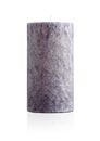 New gray candle with cracked texture