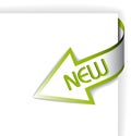 New green corner ribbon Royalty Free Stock Photo