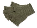 New Green Knit Wool Gloves