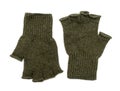 New Green Knit Wool Gloves