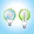 New green light bulbs Royalty Free Stock Photo