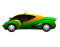 New green sport car model photo Royalty Free Stock Photo