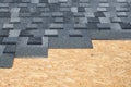 New Grey Asphalt Roofing Shingles.