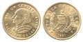 New Guatemalan Coin Royalty Free Stock Photo