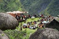 Christian preaching in the Papuan village