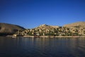 New Halfeti and the river Euphrates Royalty Free Stock Photo