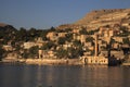 New Halfeti and the river Euphrates Royalty Free Stock Photo