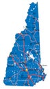 New Hampshire state political map
