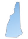 New Hampshire(USA) map