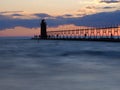 New Haven Light House, waiting for the sunset shot Royalty Free Stock Photo