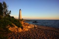 New Haven Lighthouse, calm summer evening.