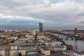 New headquarters of the European Central Bank or ECB. Frankfurt, Skyline Royalty Free Stock Photo