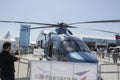 A new helicopter named Gokbey is on display at the Teknofest festival