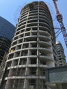 New high rise building under construction. Royalty Free Stock Photo