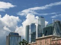 New high-rise buildings. Central area of Moscow. View of the Moscow International Business Center Royalty Free Stock Photo