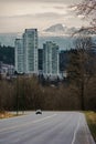 New high-rise buildings in a residential area in Coquitlam City Royalty Free Stock Photo