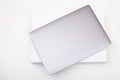 New high-speed thin grey aluminum laptop computer notebook