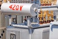 New high voltage transformer Royalty Free Stock Photo