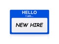 New hire card