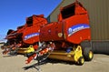 New Holland round baler display at a farm show