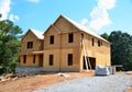 New home being constructed Royalty Free Stock Photo