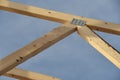 New Home Construction Framing in the progress of building a new house Royalty Free Stock Photo