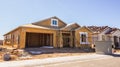 New Home Construction In Housing Development Royalty Free Stock Photo