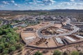 New home construction in Rancho Sahuarita, Arizona, drone shot Royalty Free Stock Photo