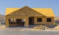 New home construction Utah Valley wood only Royalty Free Stock Photo