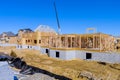 New home development construction site unfinished houses Royalty Free Stock Photo