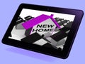 New Home House Tablet Means Buying Or Renting Out Property
