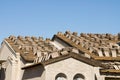 New home roof construction Royalty Free Stock Photo