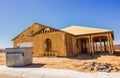 New Home Under Construction In Framing Stage Royalty Free Stock Photo