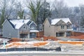 New Homes Under Construction Royalty Free Stock Photo