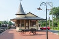 NEW HOPE, PA - AUGUST 11: The New Hope and Ivyland rail road is a heritage train line for visitors going on touristic