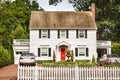 NEW HOPE, PENNSYLVANIA, USA - AUGUST 15, 2019: Beautiful house at summer time in New Hope.