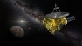 New Horizons approaching Pluto and Charon Royalty Free Stock Photo