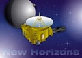 New Horizons interplanetary space probe, vector illustration