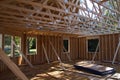 New house construction in progress Royalty Free Stock Photo