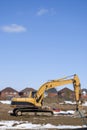 New house construction site Royalty Free Stock Photo